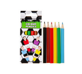 LG Imports Crayons de couleur sur le thème du football, 9 cm | 24 boîtes