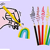 LG Imports Rainbow Colored Pencils 9cm | 24 boxes LG Imports Rainbow Colored Pencils 9cm | 24 boxes