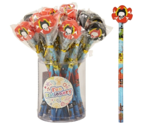 Henbrandt Piratenbleistift mit Radiergummi, 19 cm | 24 Stück
