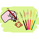 LG Imports Dschungeltiere Buntstifte 9 cm | 24 Schachteln
