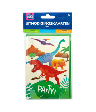 Paper Dreams Dino World Uitnodigingen | 6 stuks