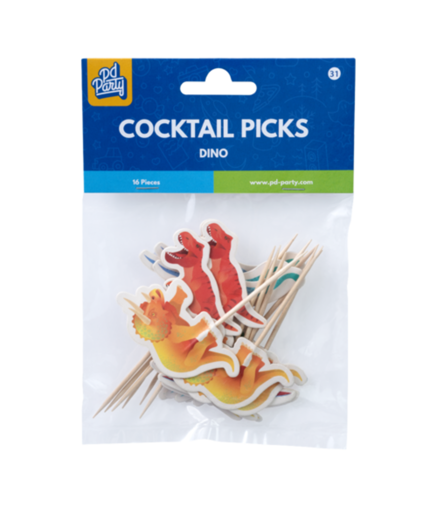 Paper Dreams Dino World Skewers | 16 pieces