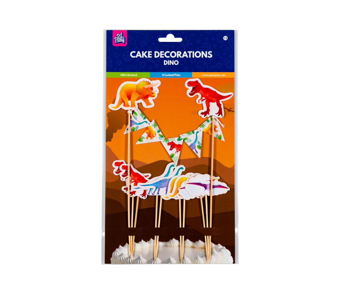 Paper Dreams Dino World Taart Toppers | per stuk Paper Dreams Dino World Taart Toppers | per stuk