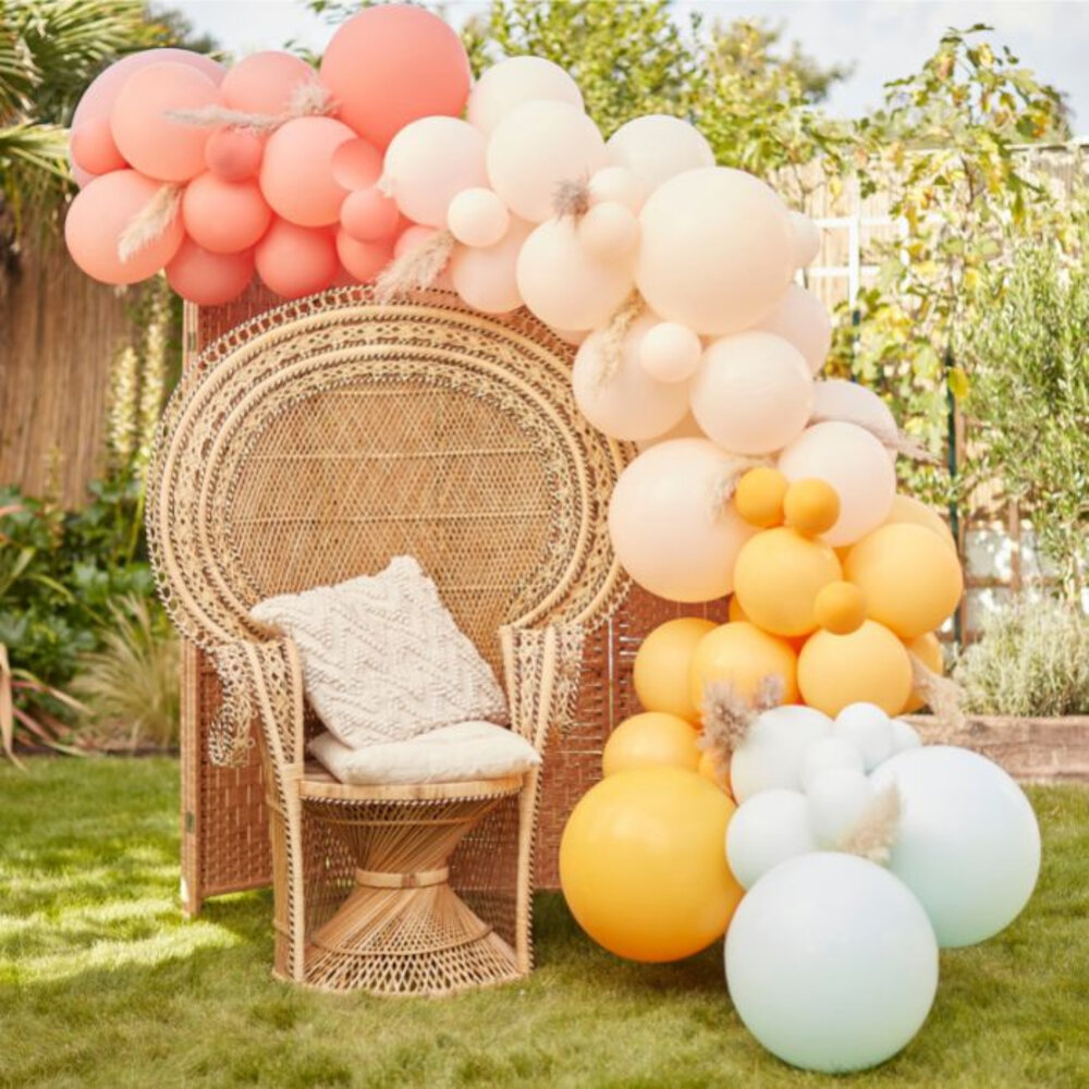 Ginger Ray Ballonbogen zum Selbermachen, gedeckte Pastellfarben, 4 m | pro Set