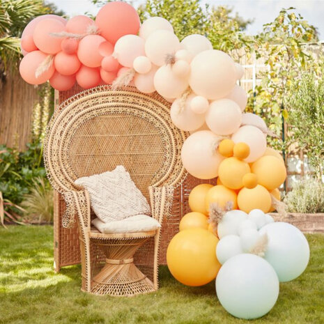 Ginger Ray Ballonbogen zum Selbermachen, gedeckte Pastellfarben, 4 m | pro Set