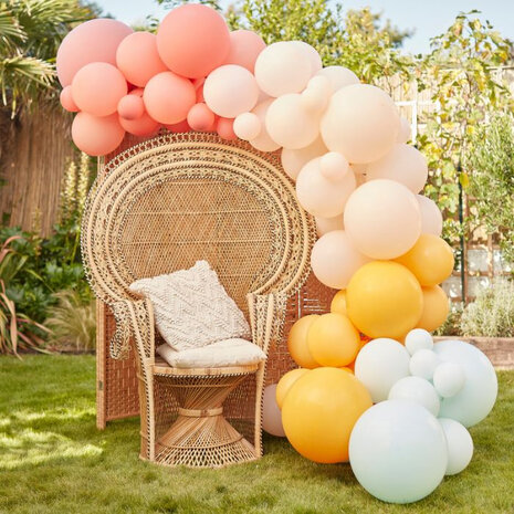 Ginger Ray Ballonbogen zum Selbermachen, gedeckte Pastellfarben, 4 m | pro Set