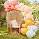 Ginger Ray Ballonbogen zum Selbermachen, gedeckte Pastellfarben, 4 m | pro Set