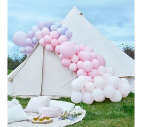 Ginger Ray Luxuriöser DIY-Ballonbogen in Lila und Rosa, 12 Meter | pro Set