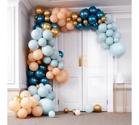 Ginger Ray Luxuriöser grüner und goldener DIY-Ballonbogen, 12 Meter | pro Set