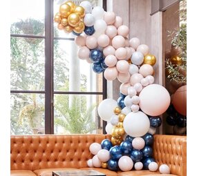 Ginger Ray Arche de ballons à monter soi-même, style marbre de luxe, gris et or, 12 mètres | par kit