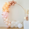 Ginger Ray Ballonboog DIY Wit, Perzik, Rosegoud 4mtr | per kit