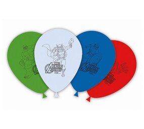 Procos Party Avengers-Luftballons mit Infinity-Steinen, 28 cm | 8 Stück
