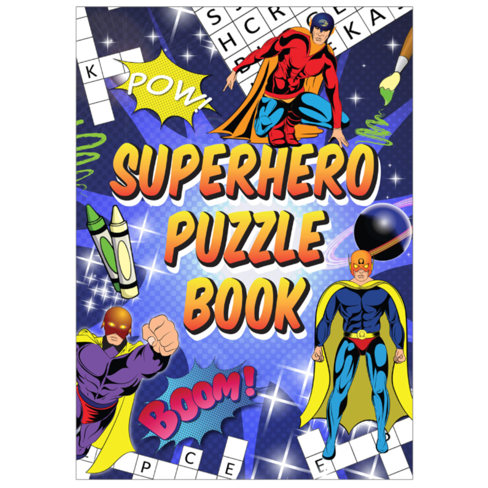 Henbrandt Superhelden Puzzel Boekje 14x10cm | 12 stuks Henbrandt Superhelden Puzzel Boekje 14x10cm | 12 stuks