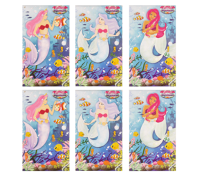 Henbrandt Meerjungfrauen-Notizbuch 5,5 x 9 cm | 12 Stück