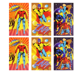 Henbrandt Superhero Notebook 5.5x9cm | 12 pieces