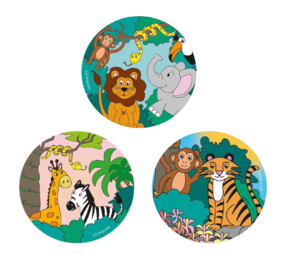 LG Imports Carnet Animaux de la Jungle 8 cm | 12 pièces