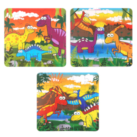 Henbrandt Dinosaur Puzzle 13x13cm | 12 pieces