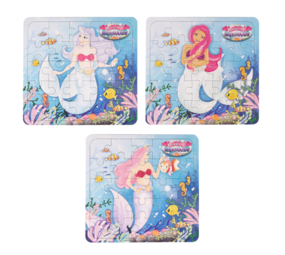 Henbrandt Zeemeermin Puzzel 13x13cm | 12 stuks Henbrandt Zeemeermin Puzzel 13x13cm | 12 stuks