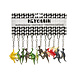 LG Imports Porte-clés dinosaure | lot de 12 pièces