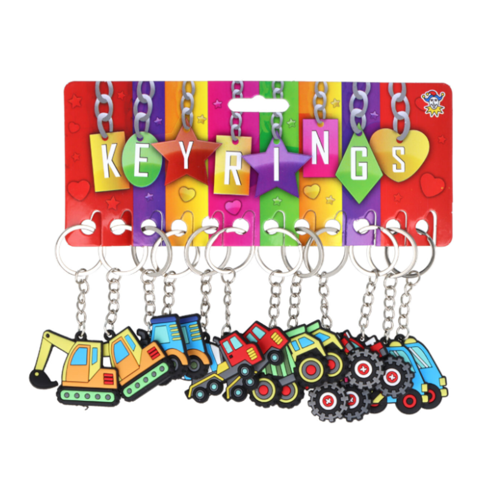 LG Imports Construction Vehicle Keychain | 12 pieces