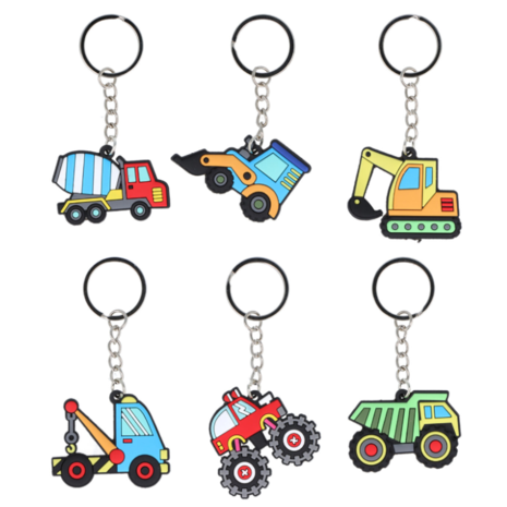 LG Imports Bouw Voertuigen Sleutelhanger | 12 stuks LG Imports Bouw Voertuigen Sleutelhanger | 12 stuks