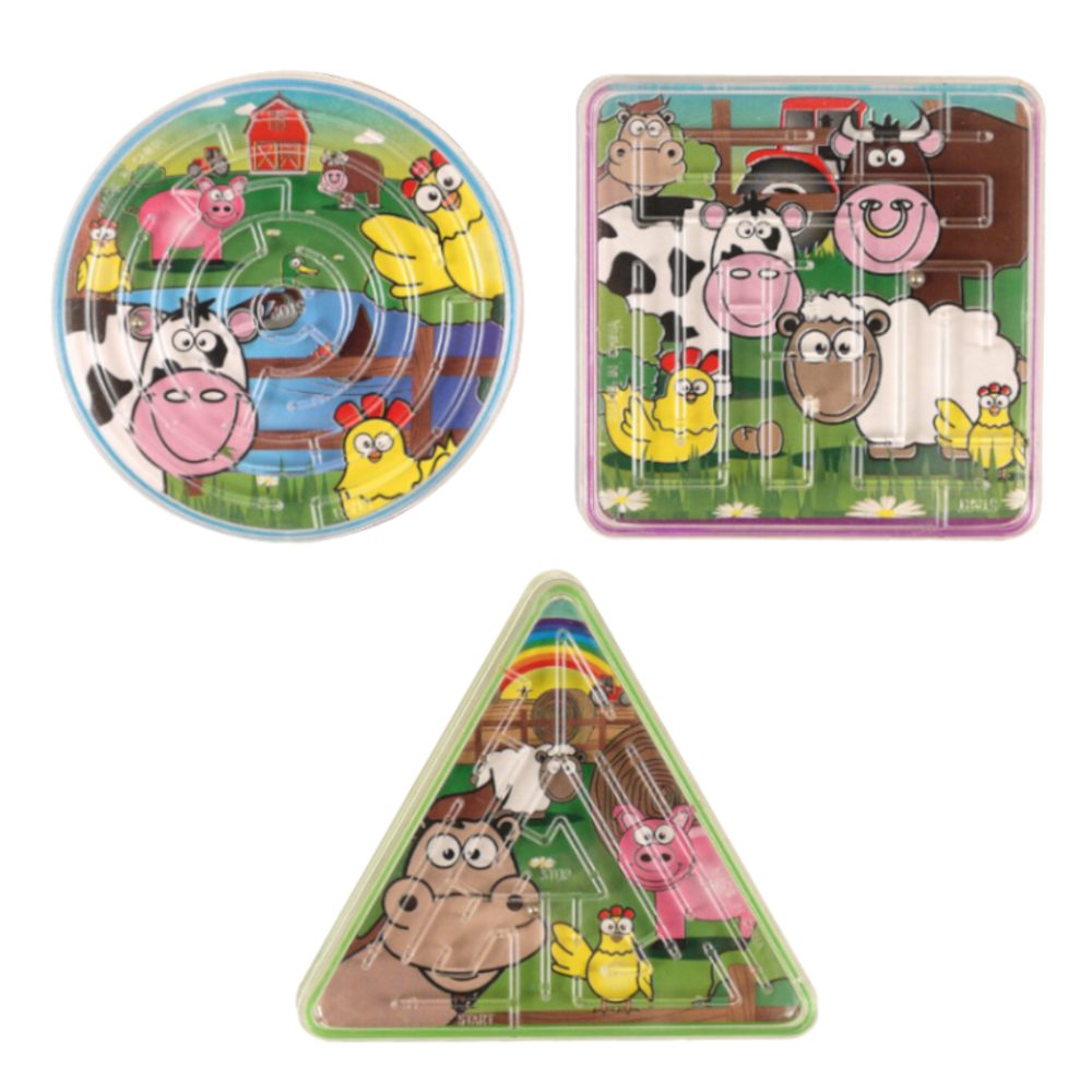 Henbrandt Jeu de patience Animaux de la ferme 6 cm | 12 pièces