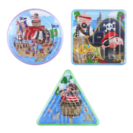 Henbrandt Jeu de patience de pirate 6 cm | 12 pièces
