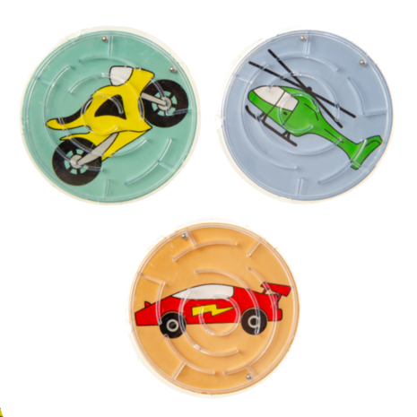 LG Imports Jeu de patience Véhicules 6 cm | 12 pièces