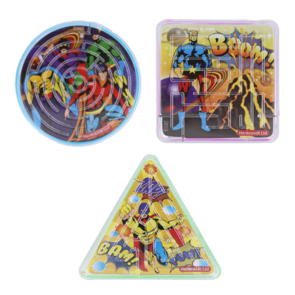 Henbrandt Jeu de patience Super Héros 6 cm | 12 pièces