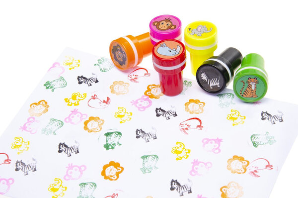 LG Imports Timbre Animaux de la Jungle | 12 pièces