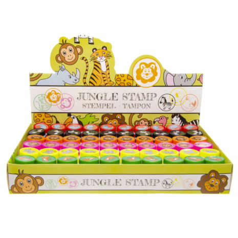 LG Imports Timbre Animaux de la Jungle | 12 pièces