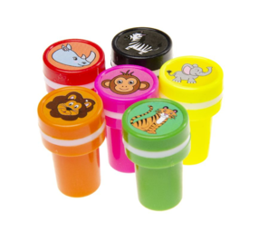 LG Imports Timbre Animaux de la Jungle | 12 pièces