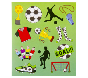 LG Imports Voetbal Stickervelletje 12x10cm | 12 velletjes LG Imports Voetbal Stickervelletje 12x10cm | 12 velletjes
