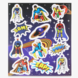 Henbrandt Superhero Sticker Sheet 12x10cm | 12 sheets