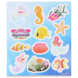 Henbrandt Mermaid Sticker Sheet 12x10cm | 12 sheets