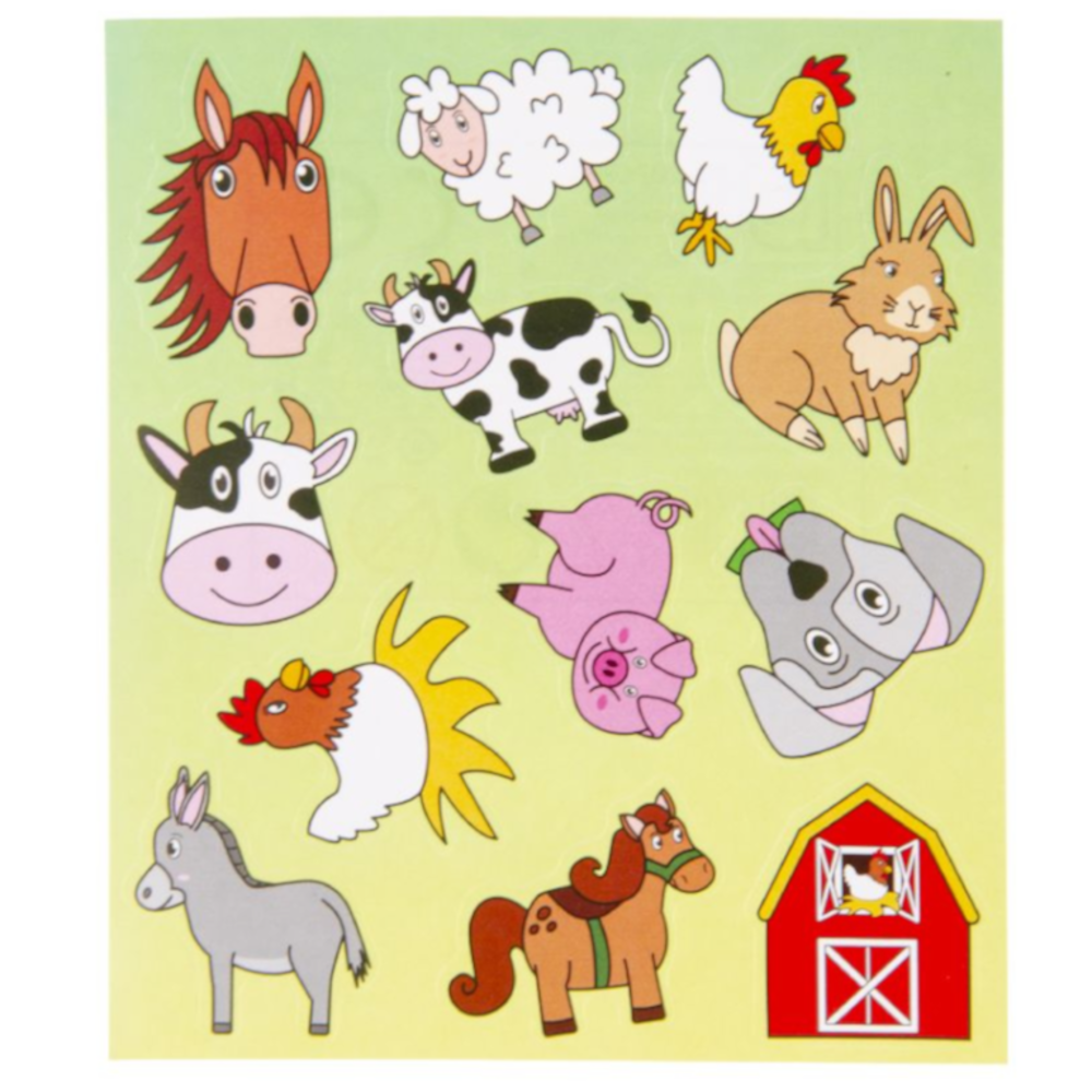 LG Imports Boerderij Stickervelletje 12x10cm | 12 velletjes LG Imports Boerderij Stickervelletje 12x10cm | 12 velletjes