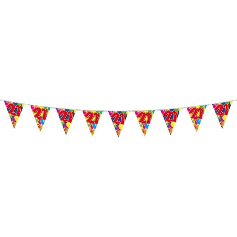 Folat 21 Jahre Luftballongirlande | 10 Meter