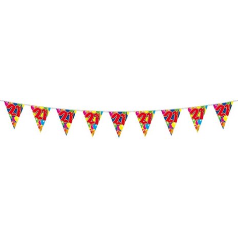 Folat 21 Jahre Luftballongirlande | 10 Meter