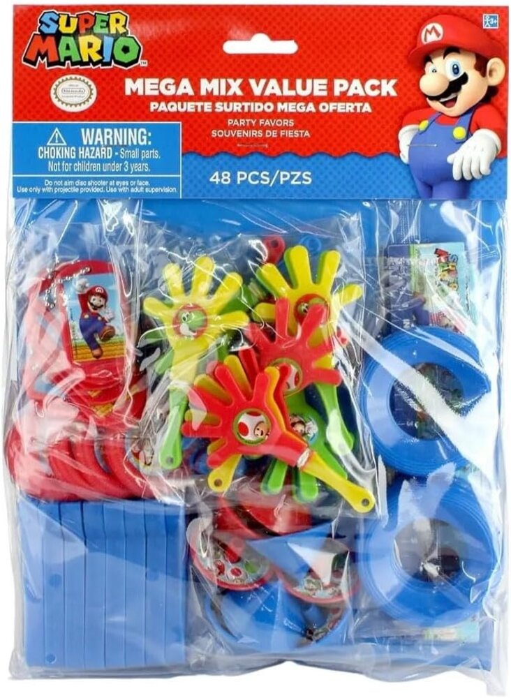 Amscan Cadeaux Super Mario pour une fête | 48 pièces