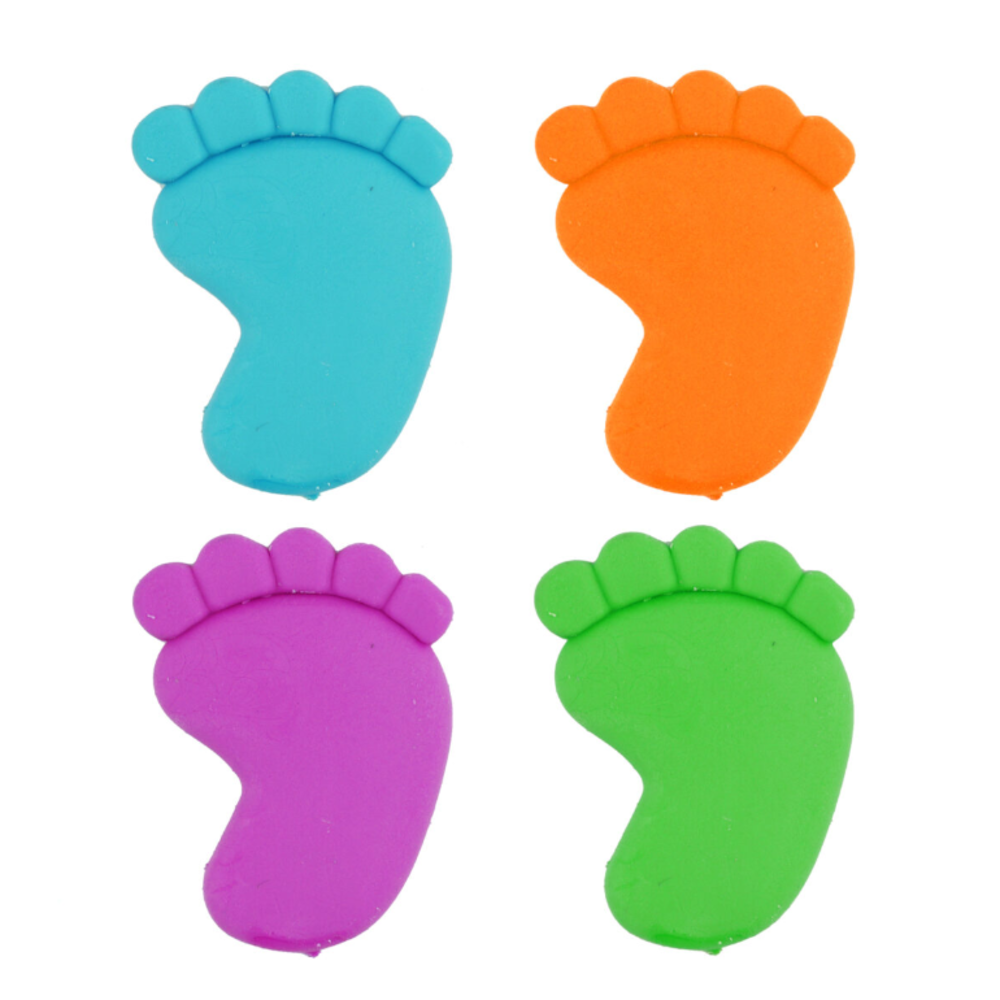 Henbrandt Gum Gaby Voetje Gekleurd 4cm | 12 stuks Henbrandt Gum Gaby Voetje Gekleurd 4cm | 12 stuks