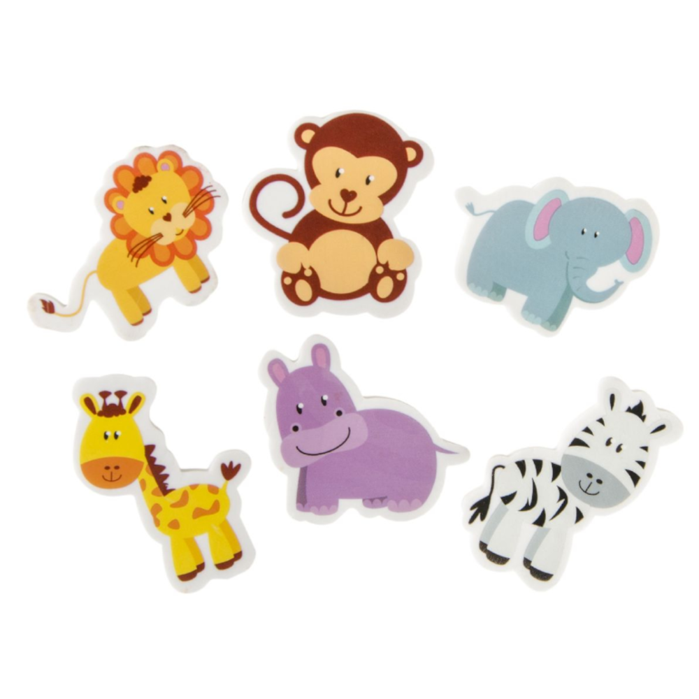 Jungle Dieren Gum 5cm | 30 stuks Jungle Dieren Gum 5cm | 30 stuks