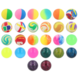 Henbrandt Colorful Design Bouncing Ball 25mm | 12 pieces