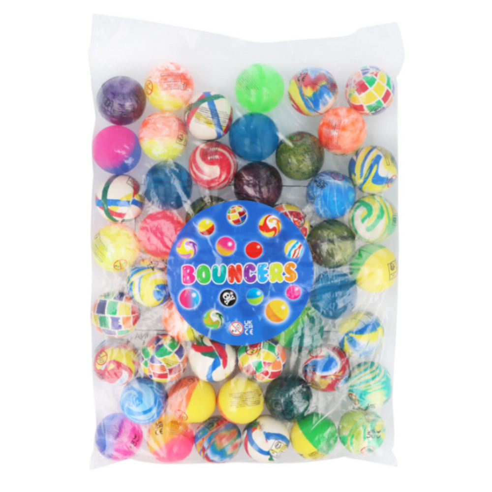 Henbrandt Bonte Design Stuiterbal XL 43mm | 6 stuks Henbrandt Bonte Design Stuiterbal XL 43mm | 6 stuks