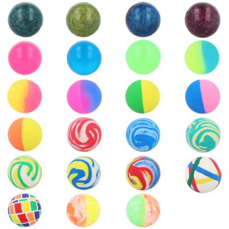 Henbrandt Bonte Design Stuiterbal XL 43mm | 6 stuks Henbrandt Bonte Design Stuiterbal XL 43mm | 6 stuks