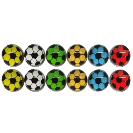 LG Imports Fußball-Hüpfbälle 30 mm | 10 Stück
