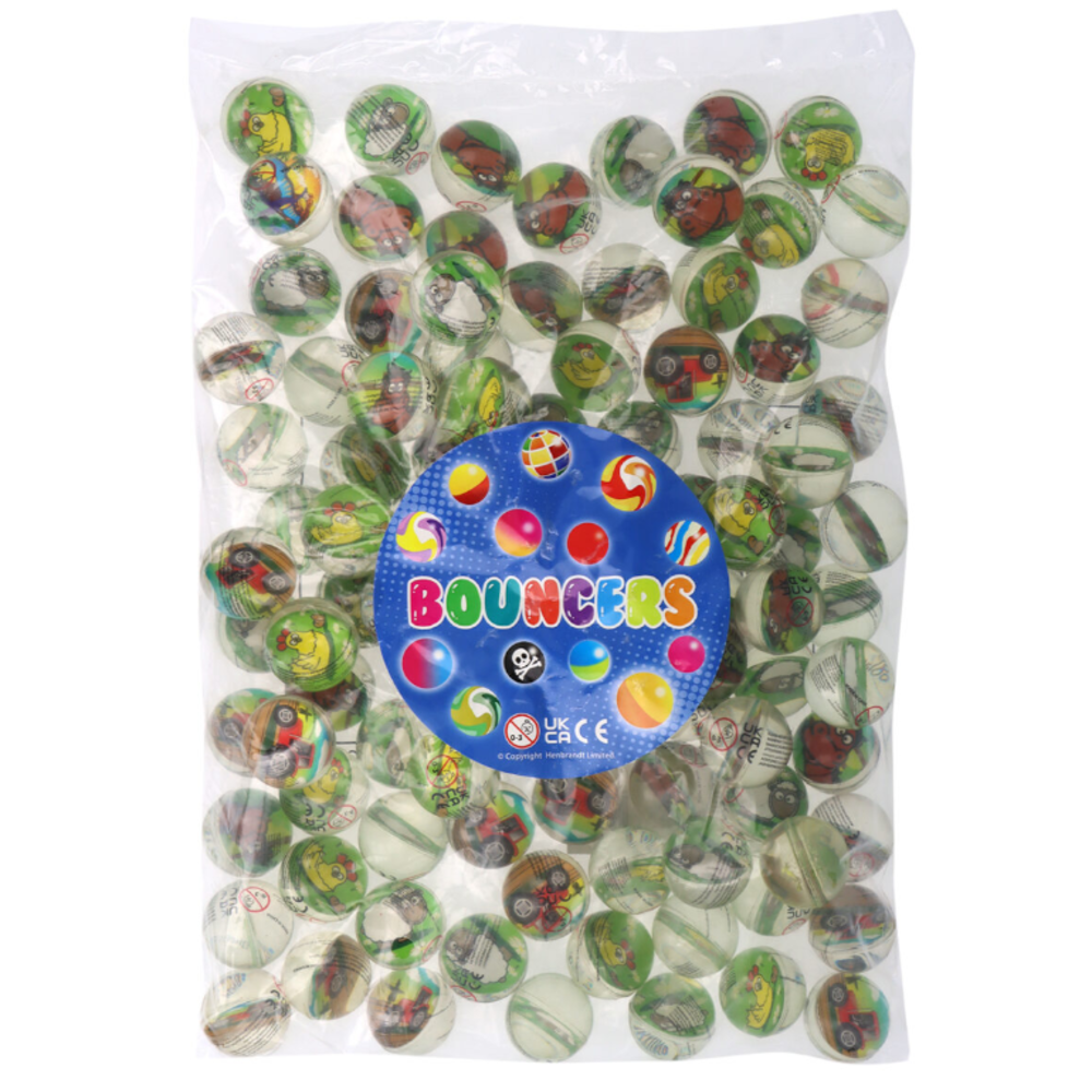 Henbrandt Farm Bouncy Balls 35mm | 12 pieces