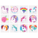 Henbrandt Unicorn Fake Tattoo | 12 sets with 12 tattoos