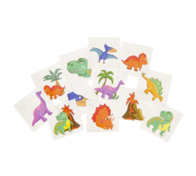 LG Imports Dinosaurus Nep Tattoo | 12 sets met 12 tattoos LG Imports Dinosaurus Nep Tattoo | 12 sets met 12 tattoos