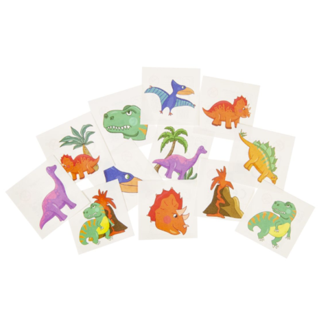 LG Imports Dinosaurus Nep Tattoo | 12 sets met 12 tattoos LG Imports Dinosaurus Nep Tattoo | 12 sets met 12 tattoos