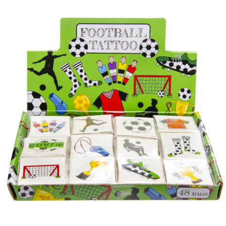 LG Imports Football Fake Tattoo | 12 sets with 12 tattoos
